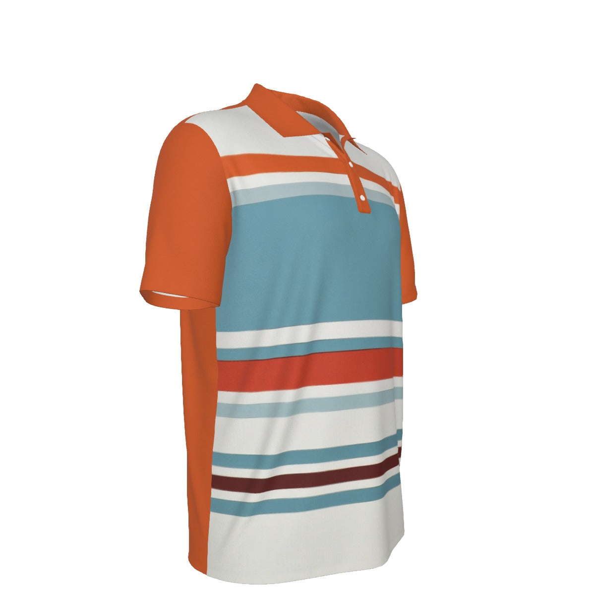 All-Over Print Men's Polo Collar Jersey