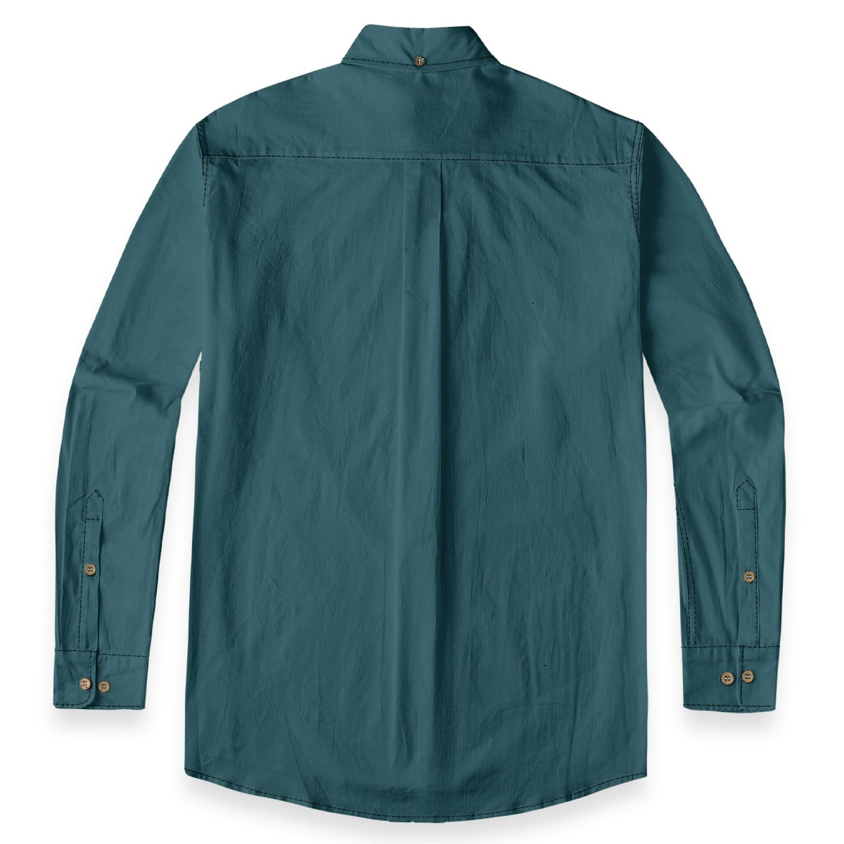 All-Over Print Men's Casual Lapel Long Sleeve Shirt|125GSM Cotton