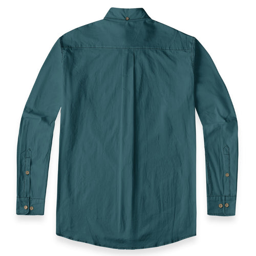 All-Over Print Men's Casual Lapel Long Sleeve Shirt|125GSM Cotton