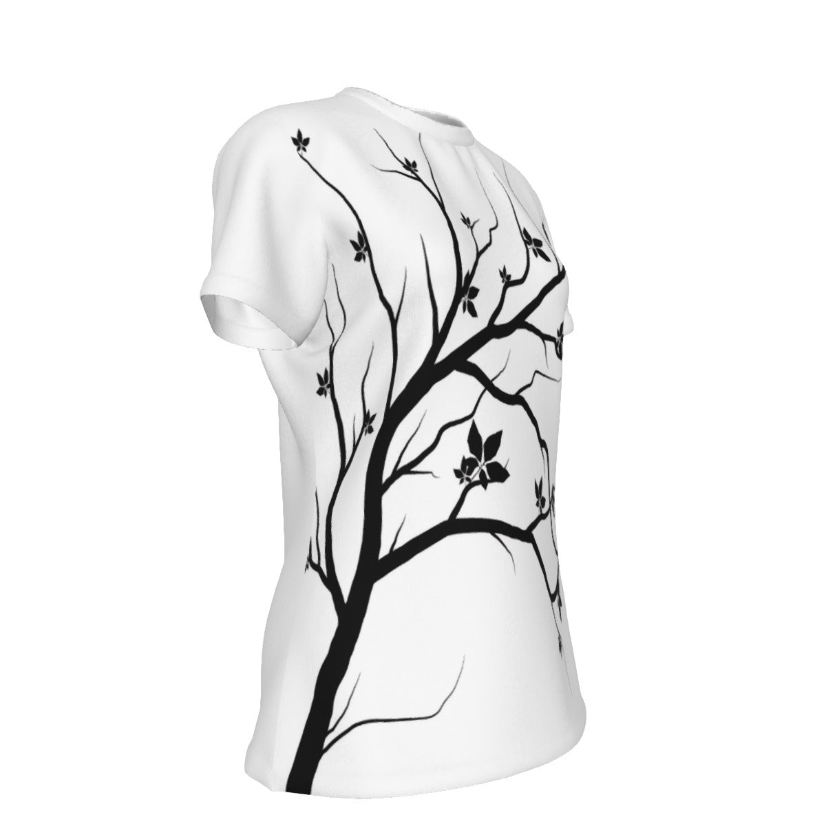 All-Over Print Women's Round Neck T-Shirt | 190GSM Cotton