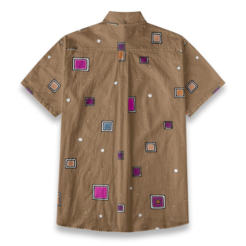 All-Over Print Men's Breathable Cotton Shirt|125GSM