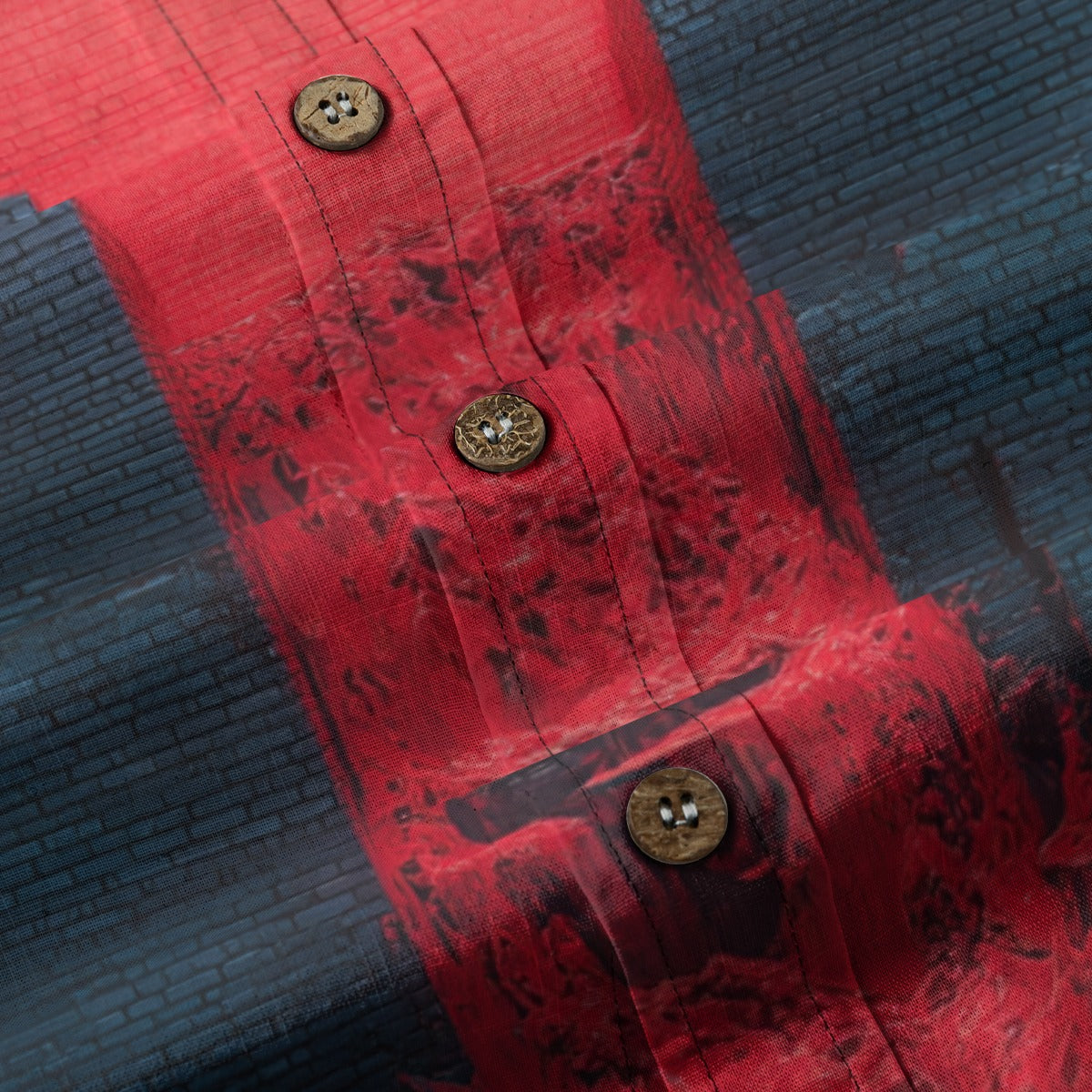 All-Over Print Men's Breathable Cotton Shirt|125GSM