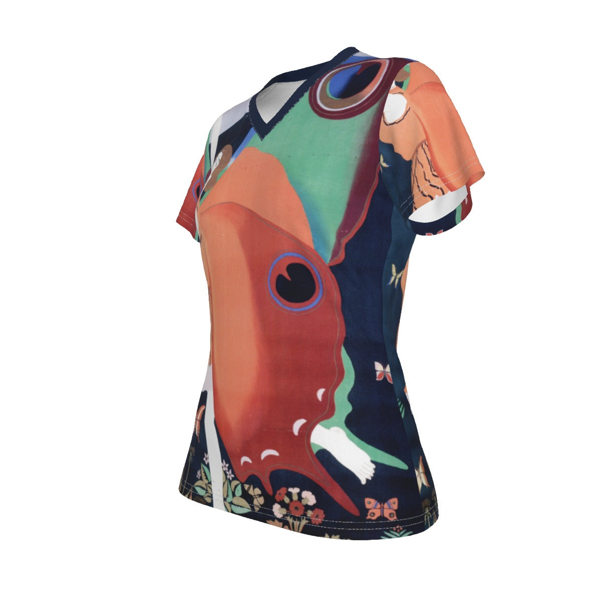 All-Over Print V-neck Women's T-shirt