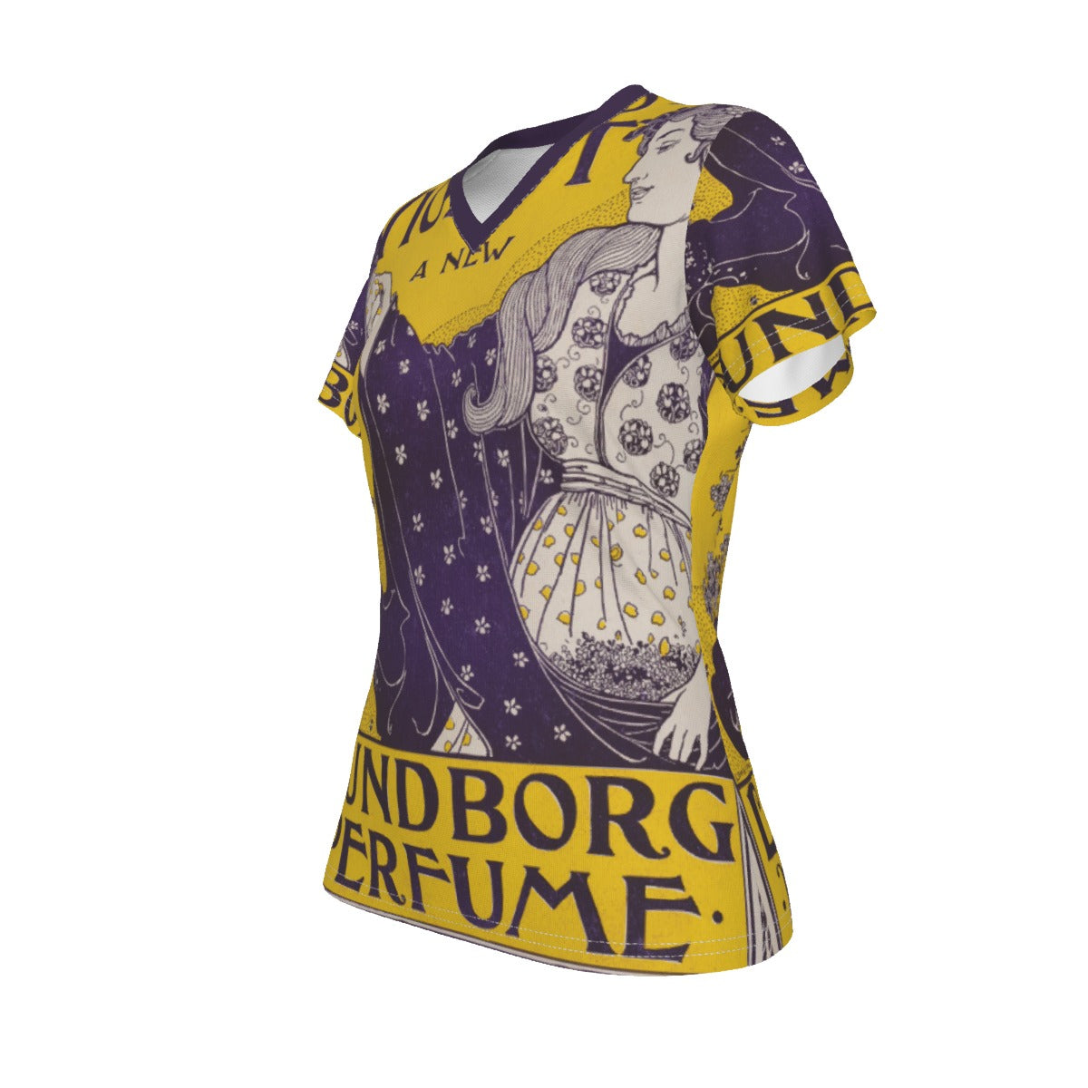 All-Over Print V-neck Women's T-shirt