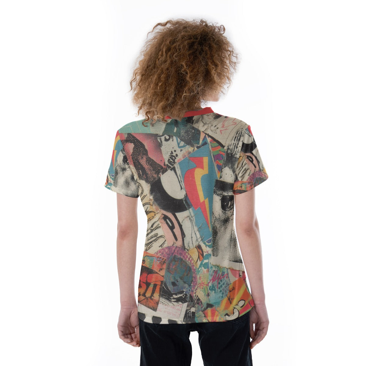 All-Over Print V-neck Women's T-shirt