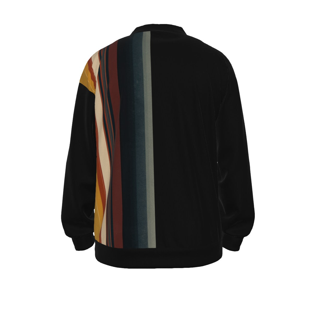 All-Over Print Unisex V-neck Knitted Fleece Cardigan With Button Closure