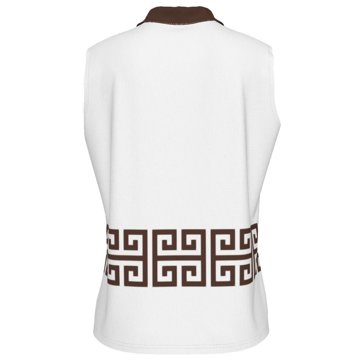 All-Over Print Women's High-Elastic Sleeveless Polo Shirt