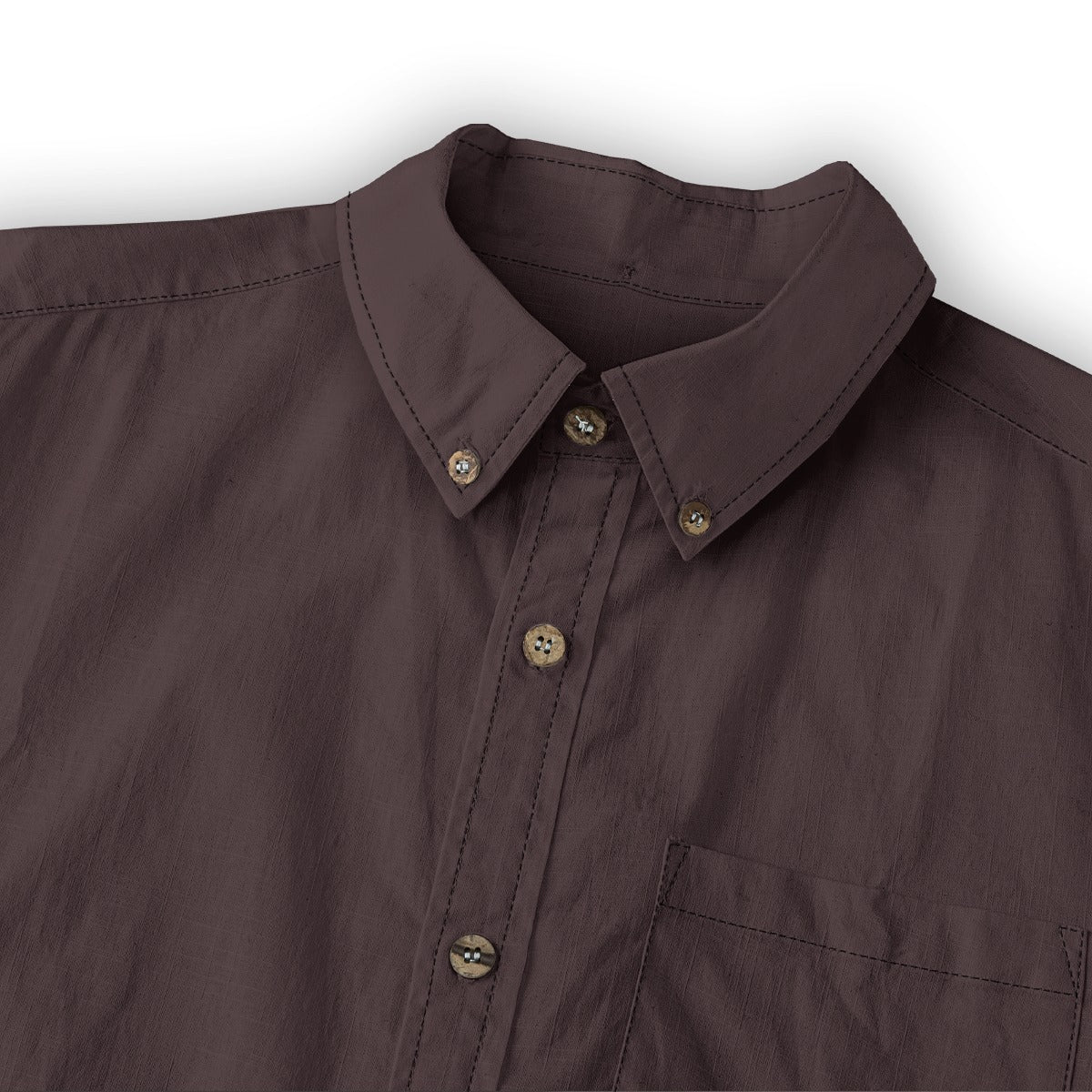 All-Over Print Men's Casual Lapel Long Sleeve Shirt|125GSM Cotton