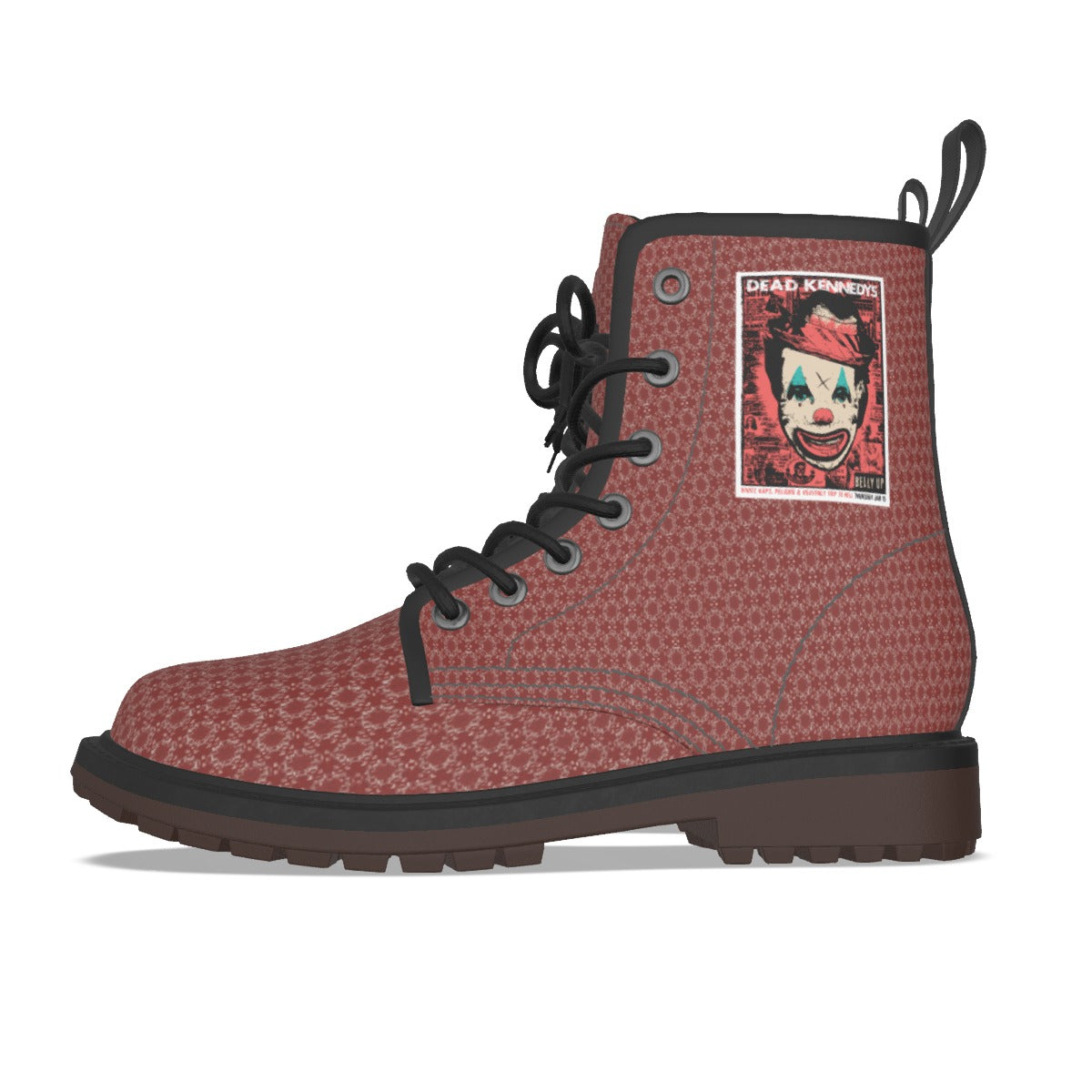 Men's Custom Waterproof PU Leather All-Over Print Boots