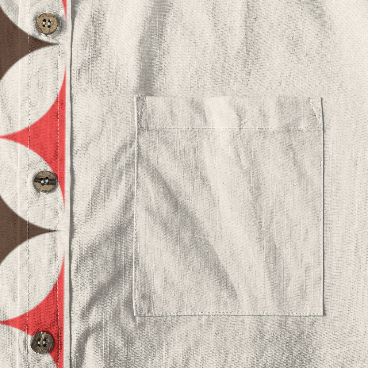 All-Over Print Men's Breathable Cotton Shirt|125GSM