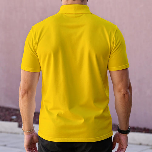 All-Over Print Men's Polo Collar Jersey