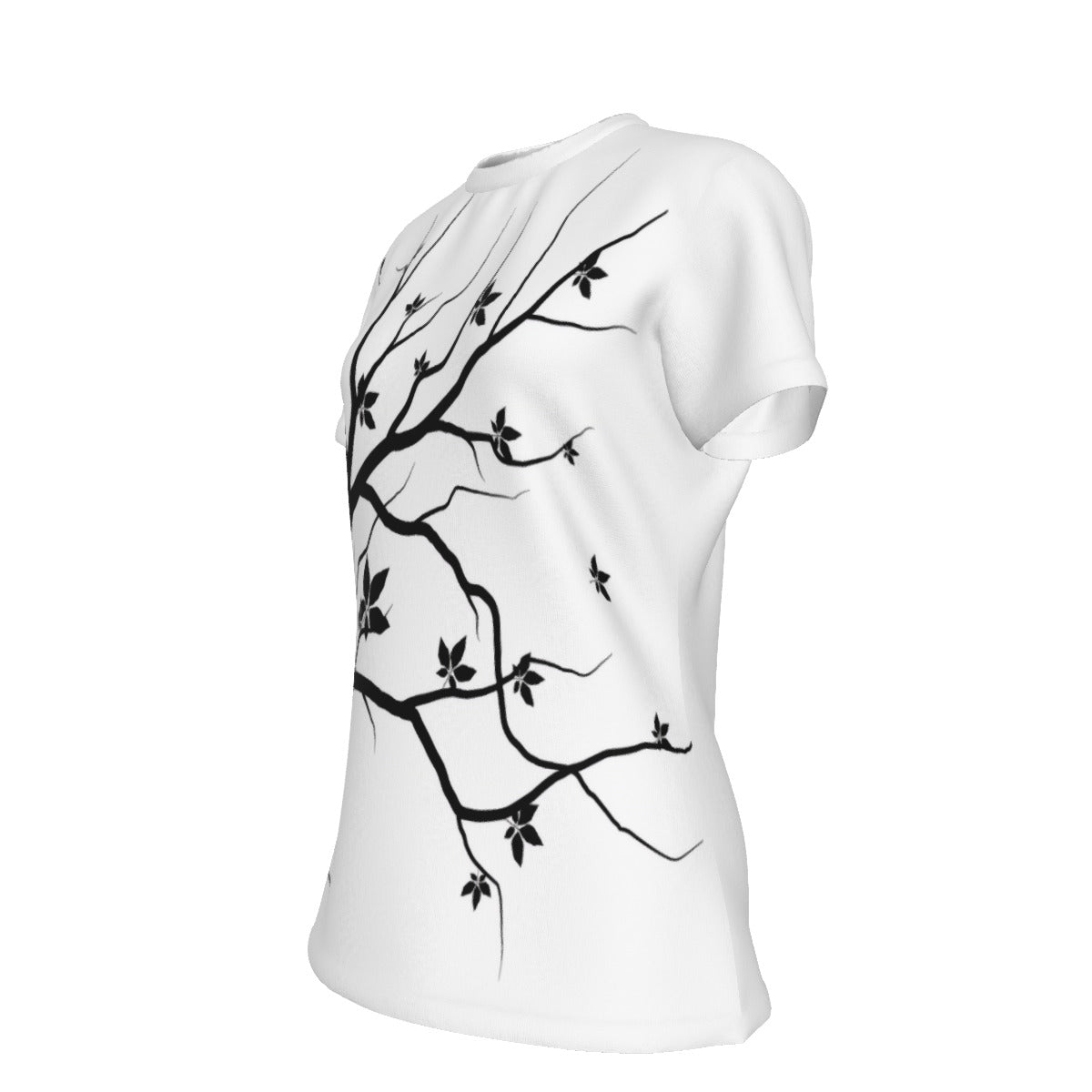 All-Over Print Women's Round Neck T-Shirt | 190GSM Cotton