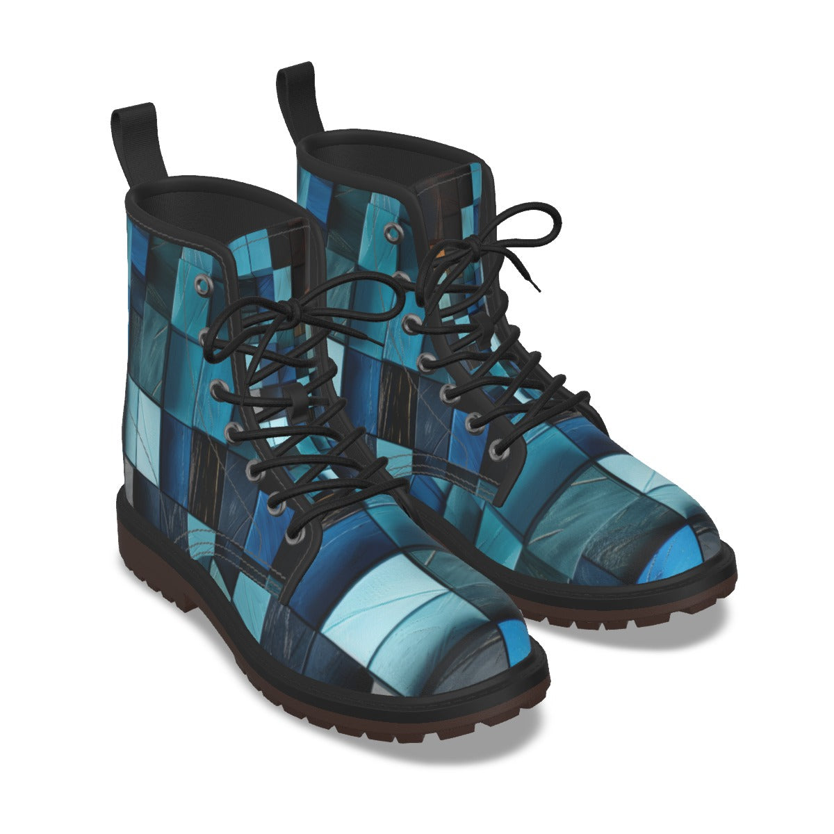 All-Over Print Men's Martin Short Boots