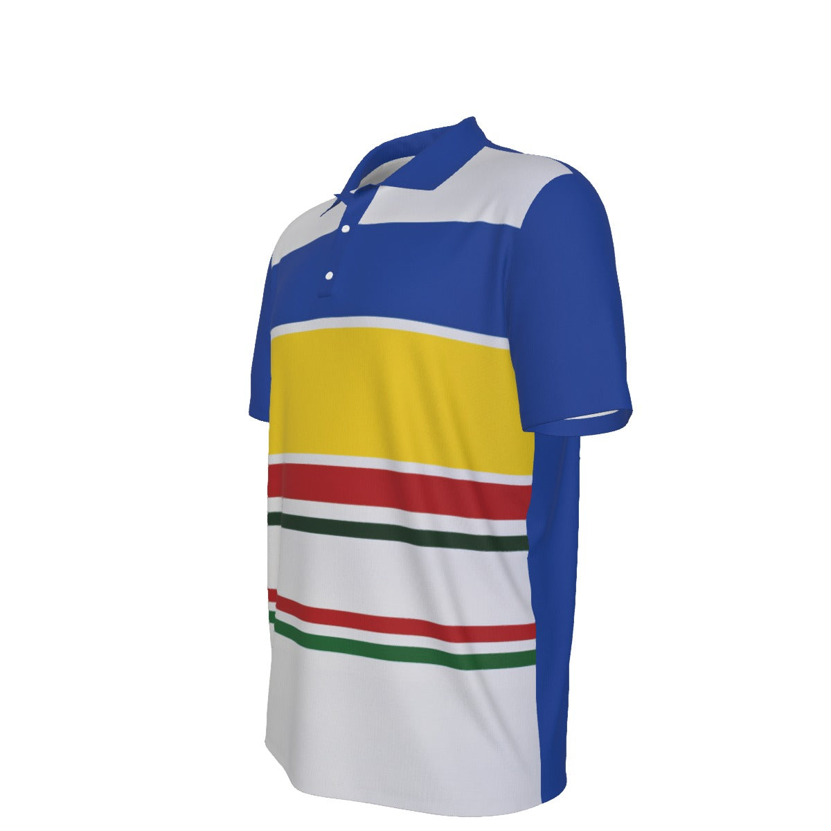 All-Over Print Men's Polo Collar Jersey