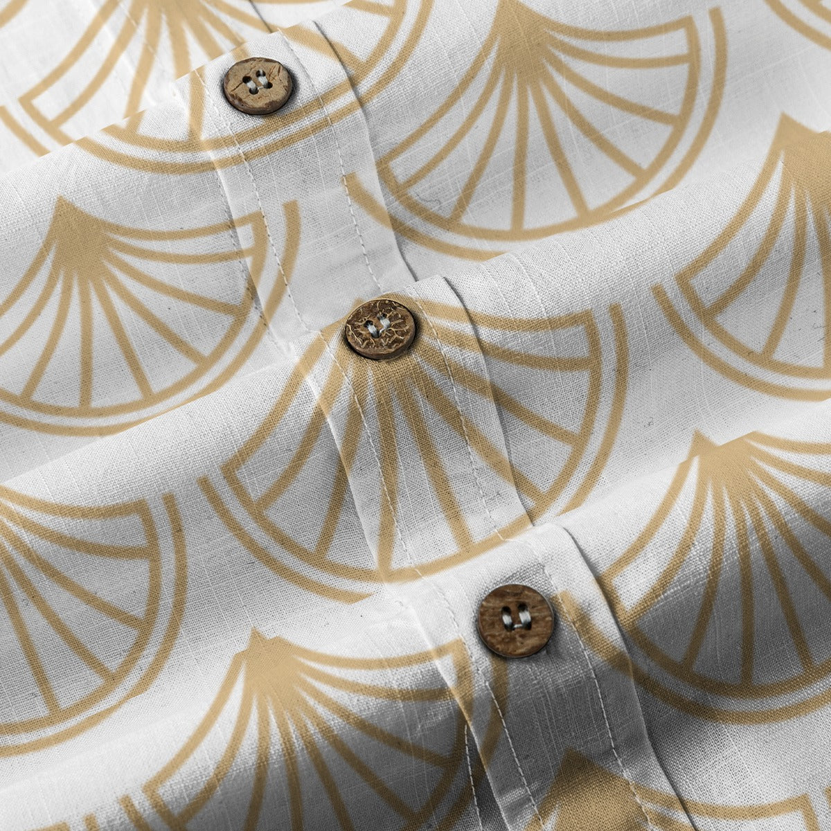All-Over Print Men's Breathable Cotton Shirt|125GSM