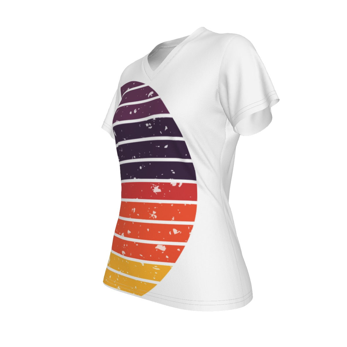 All-Over Print V-neck Women's T-shirt
