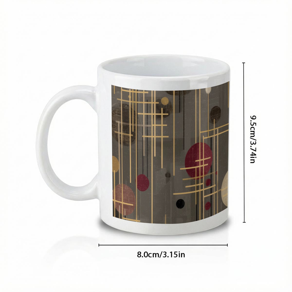 Custom 11oz All-Over Print Ceramic Coffee Cup Mug