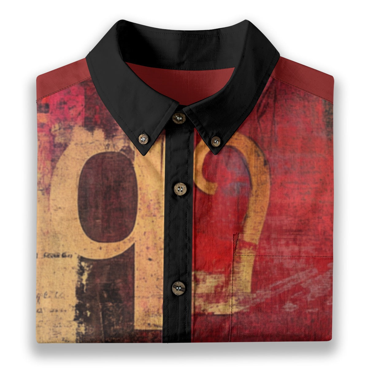 All-Over Print Men's Breathable Cotton Shirt|125GSM