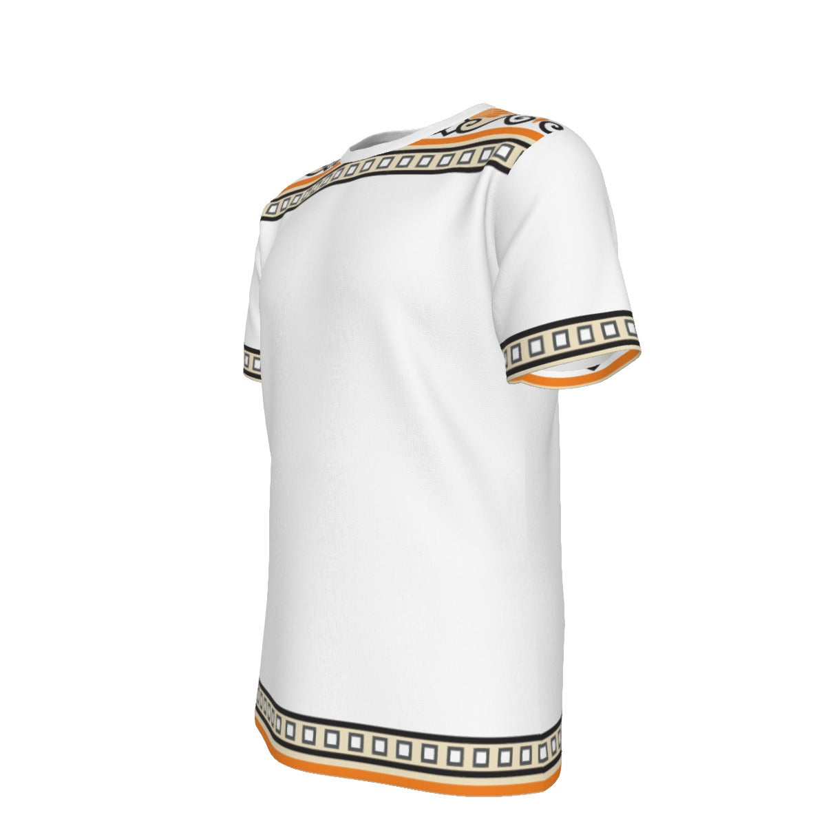 Tribal Border Print Men's O-Neck Tee