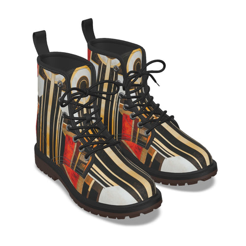 All-Over Print Men's Martin Short Boots