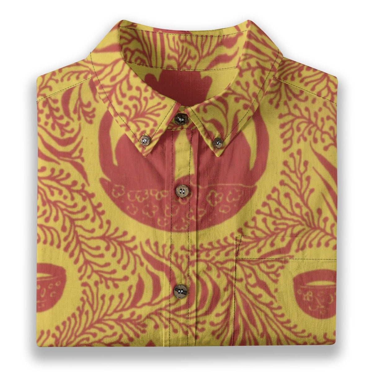 All-Over Print Men's Breathable Cotton Shirt|125GSM
