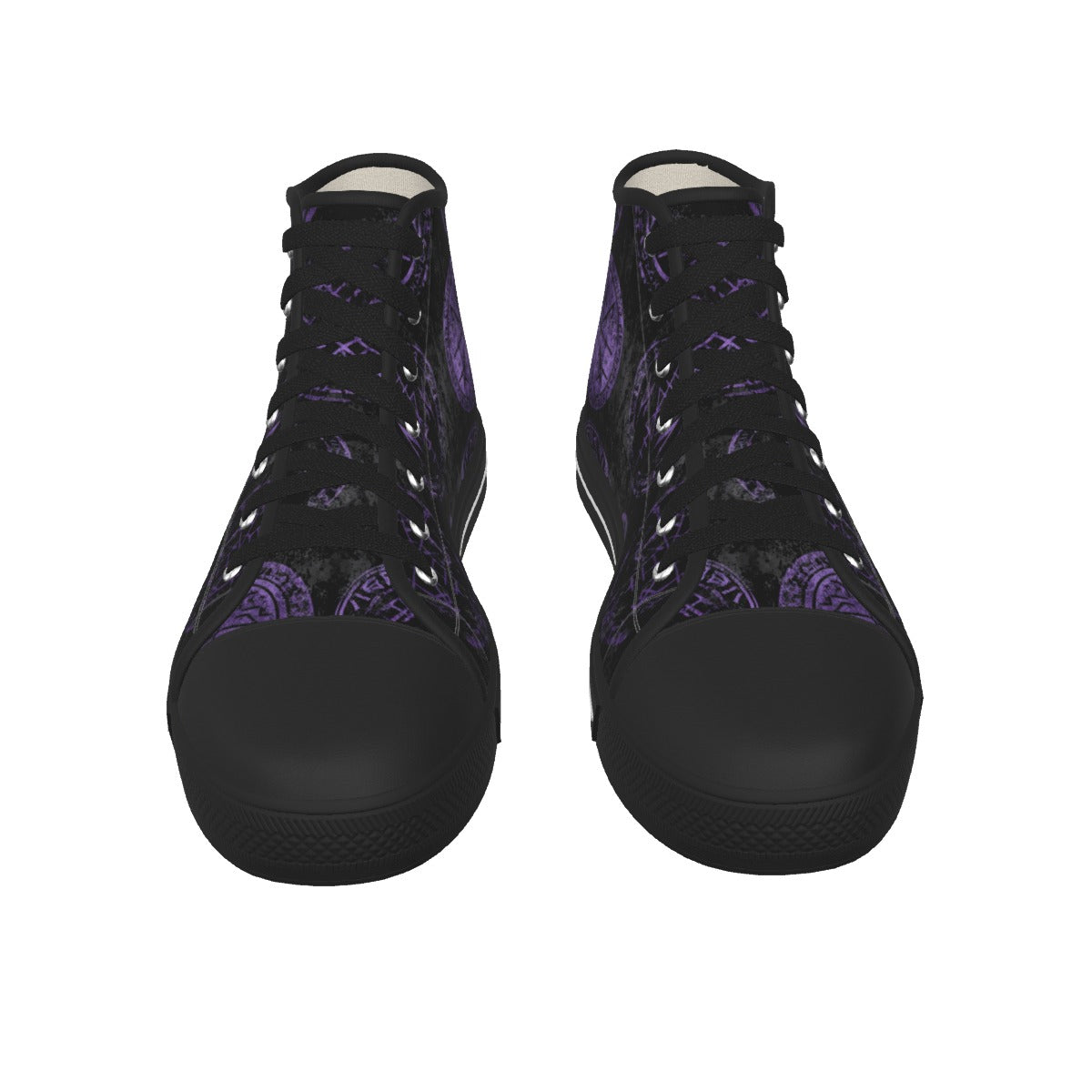 Men's Breathable Canvas Sneakers with Black Sole