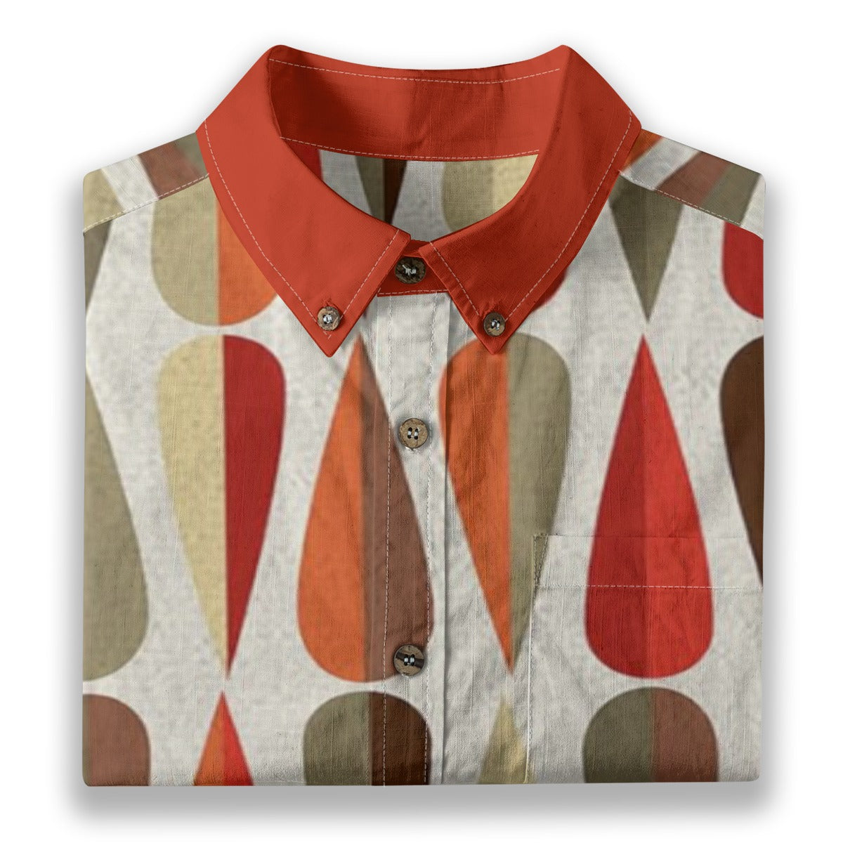 All-Over Print Men's Breathable Cotton Shirt|125GSM