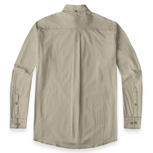 All-Over Print Men's Casual Lapel Long Sleeve Shirt|125GSM Cotton