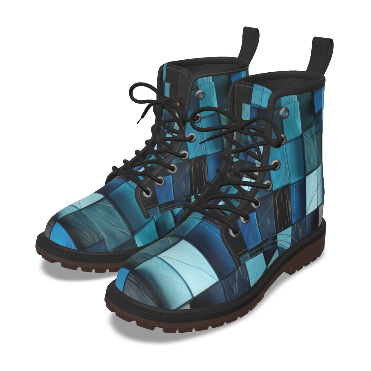 All-Over Print Men's Martin Short Boots
