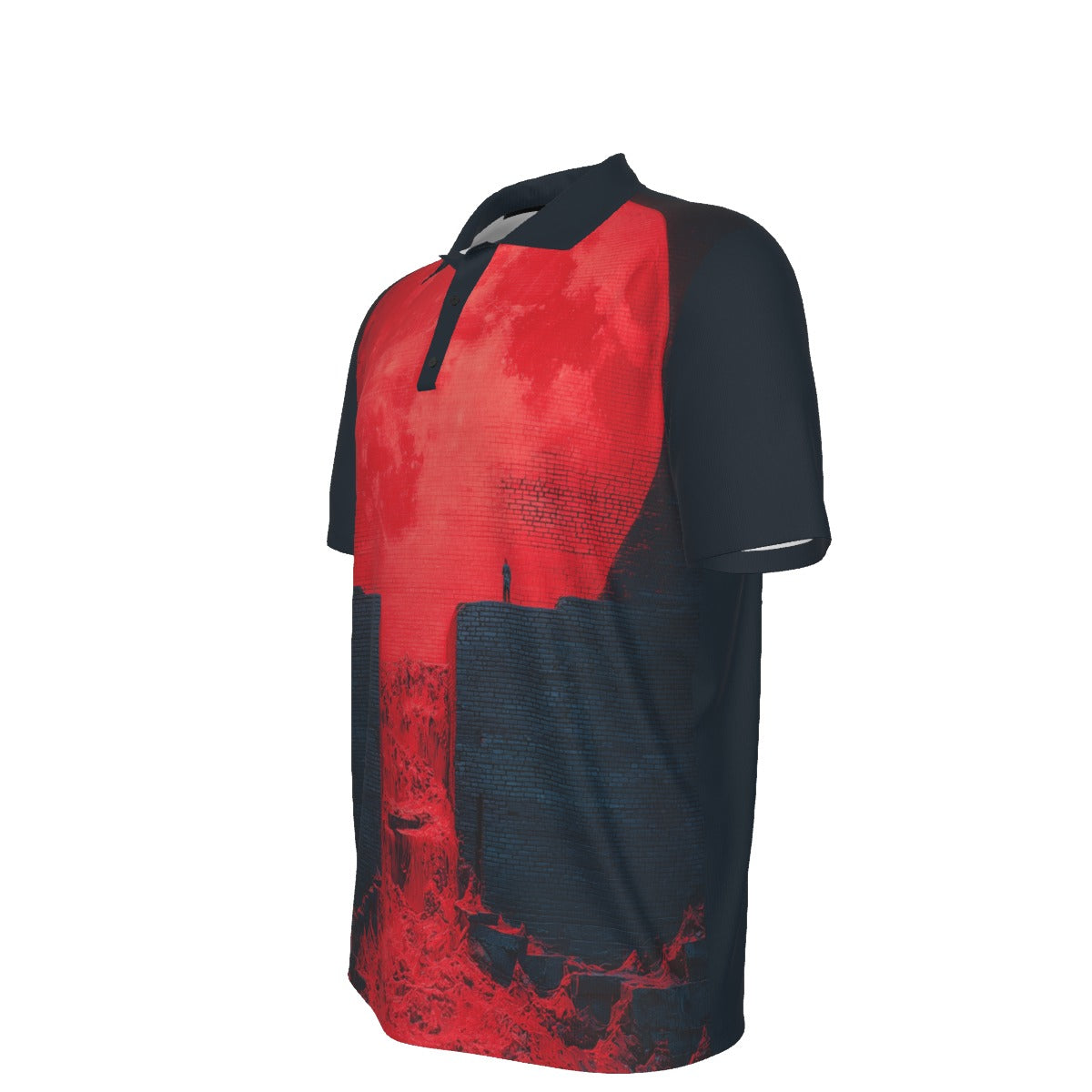 Men's Stretch Polo Shirt | Breathable Athletic Jersey Top