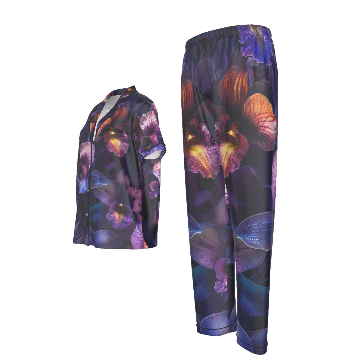 Custom Women's Satin All-Over Print Pajama Set