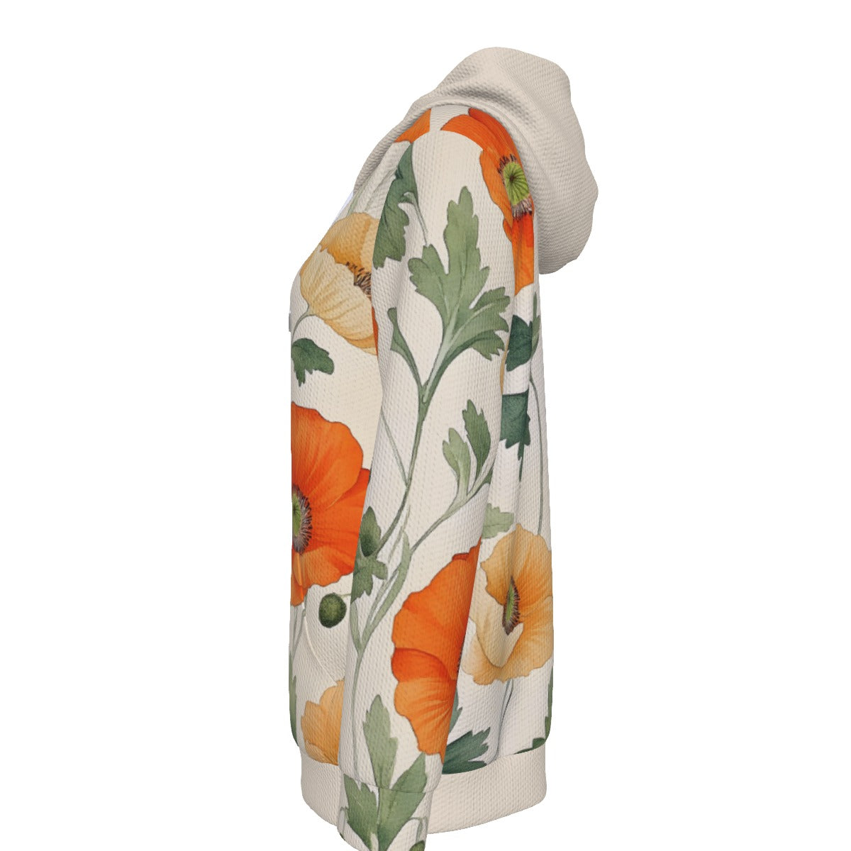 All-Over Print Women's Pullover Hoodie With Drawstring-flowers