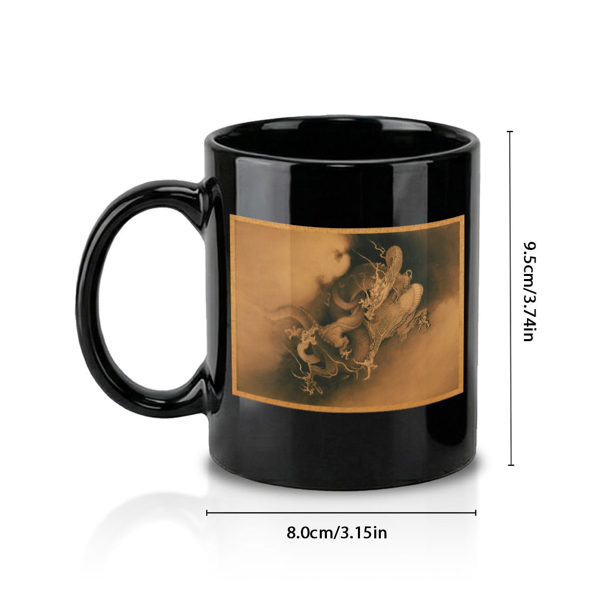 11oz Black Ceramic Mug