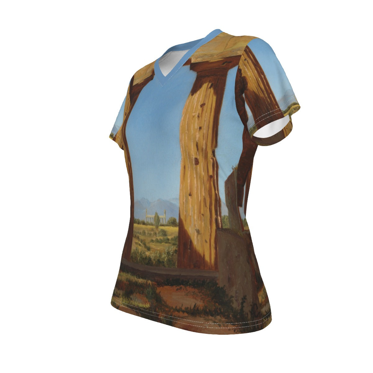 All-Over Print V-neck Women's T-shirt