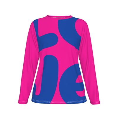 Custom Women's Breathable Cotton Oversized Long Sleeve Tee