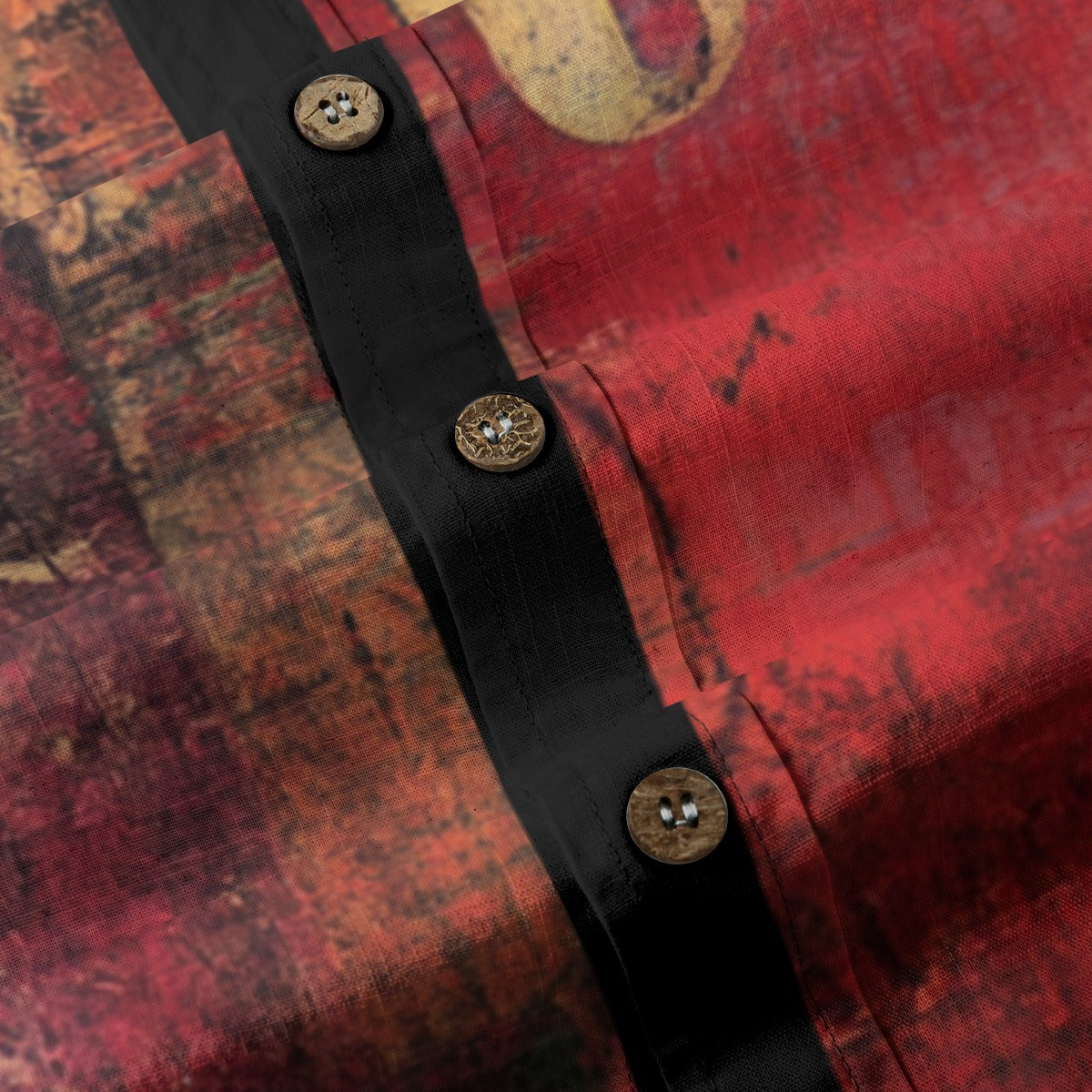 All-Over Print Men's Breathable Cotton Shirt|125GSM