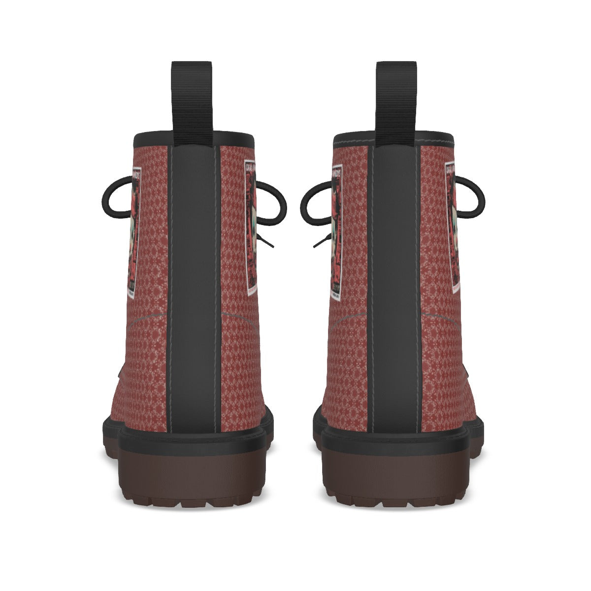 Men's Custom Waterproof PU Leather All-Over Print Boots