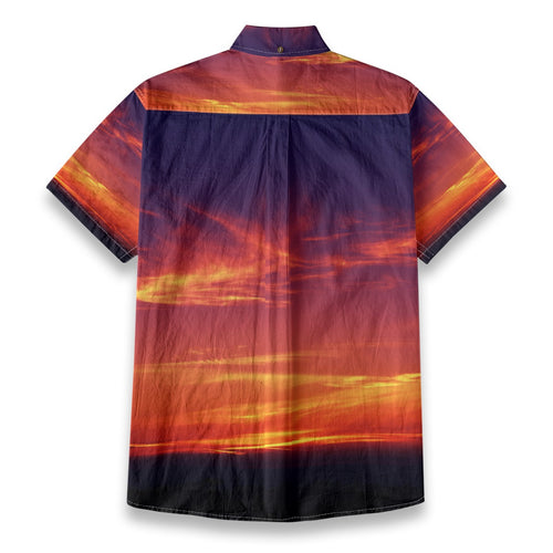 All-Over Print Men's Breathable Cotton Shirt|125GSM