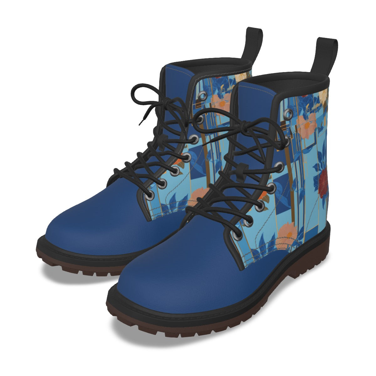 All-Over Print Men's Martin Short Boots