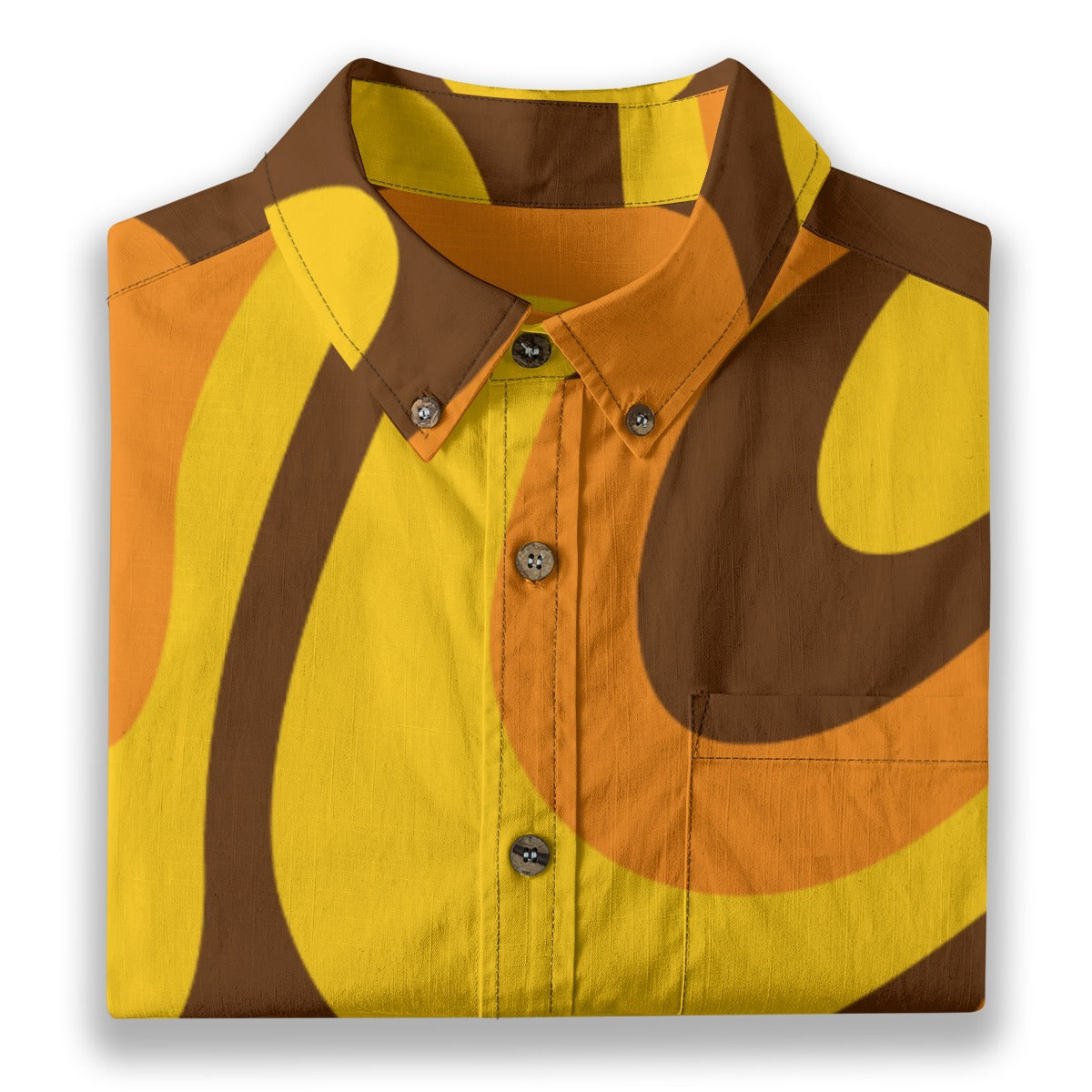 All-Over Print Men's Breathable Cotton Shirt|125GSM