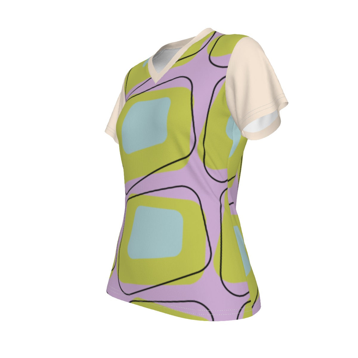 All-Over Print V-neck Women's T-shirt