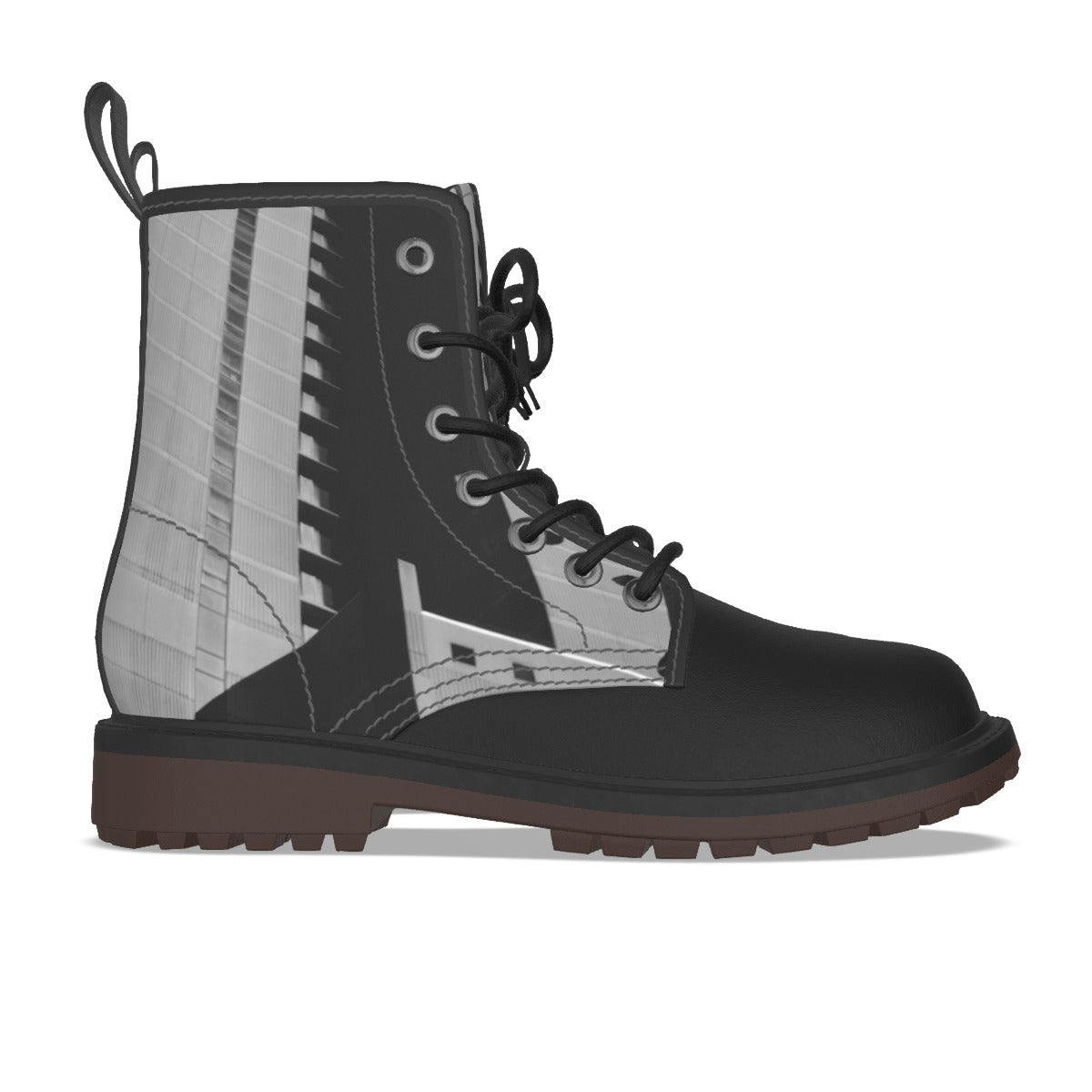 Custom All-Over Print Men's PU Leather Martin Boots