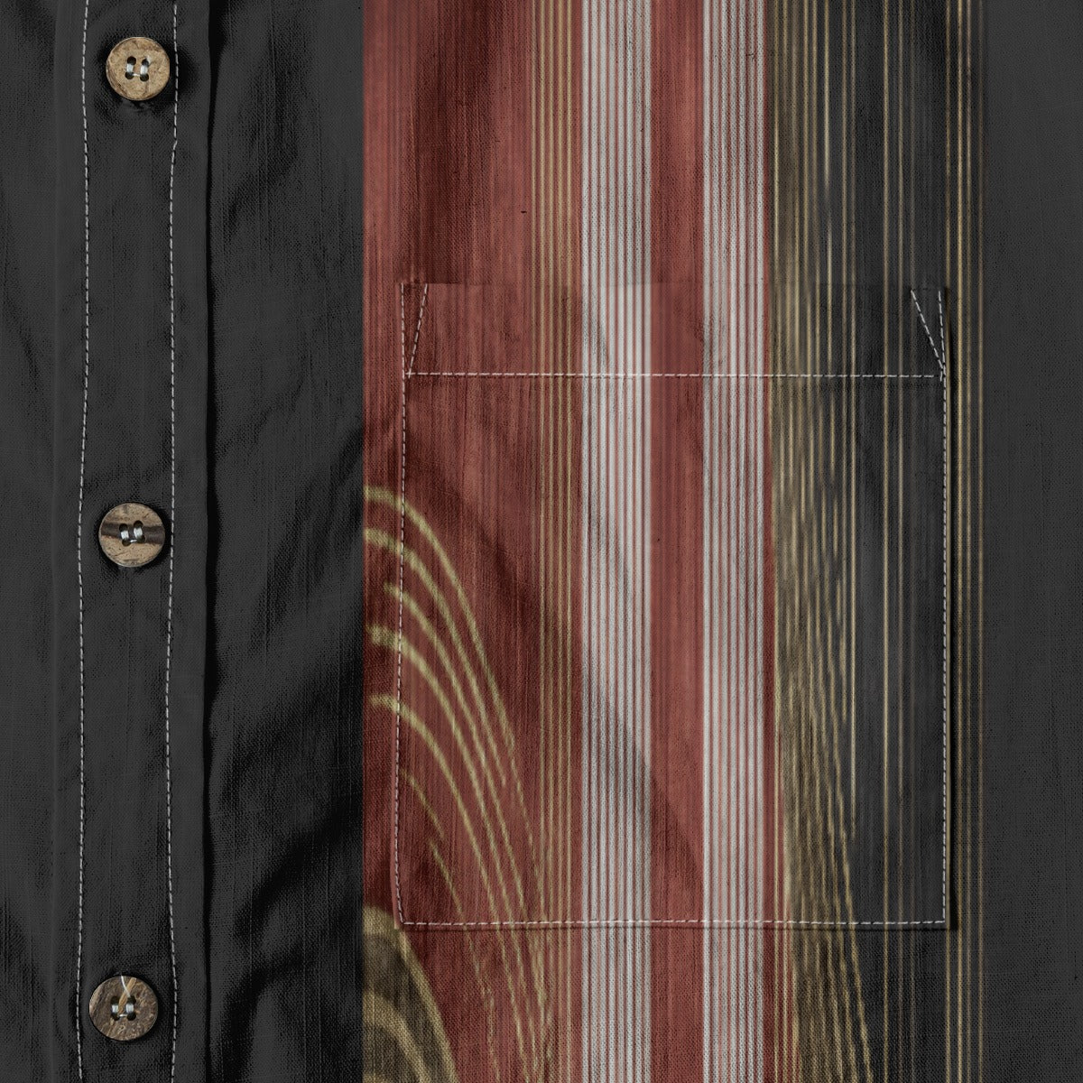 All-Over Print Men's Breathable Cotton Shirt|125GSM