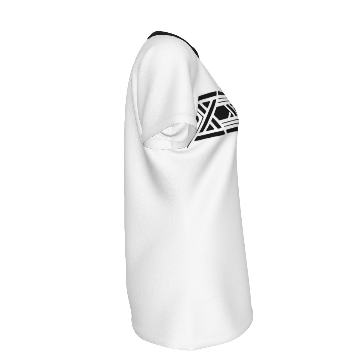 All-Over Print Women's Round Neck T-Shirt | 190GSM Cotton