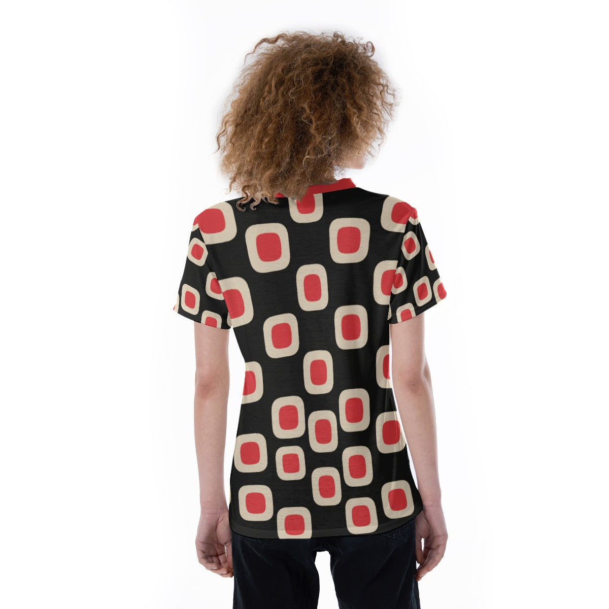 All-Over Print V-neck Women's T-shirt