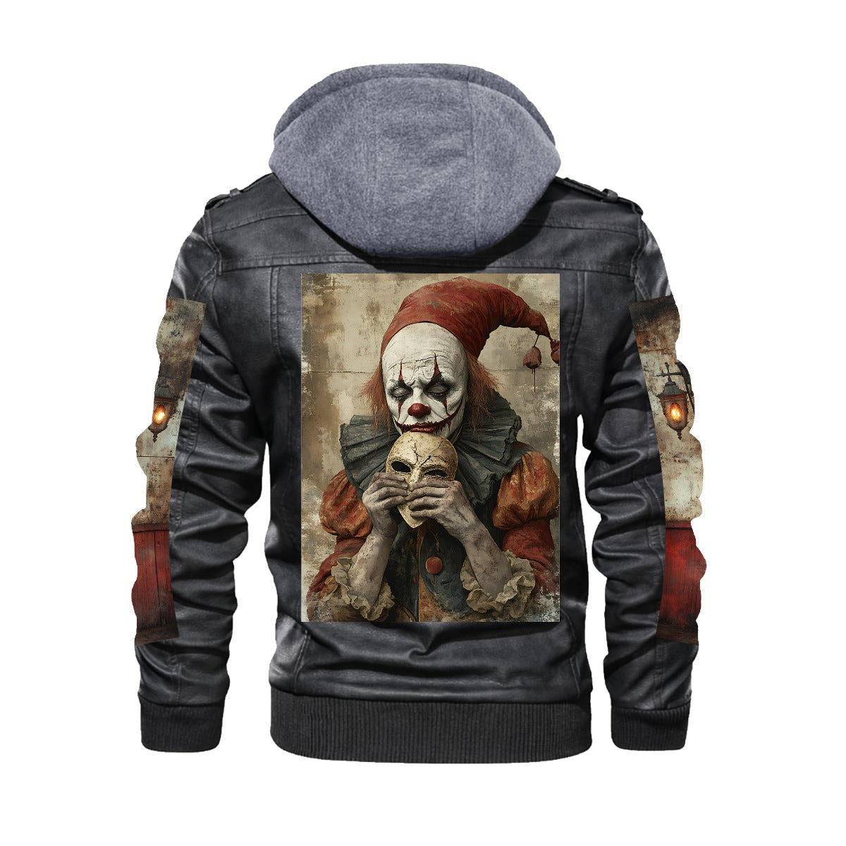 Men's Zip Leather Jacket |DTF