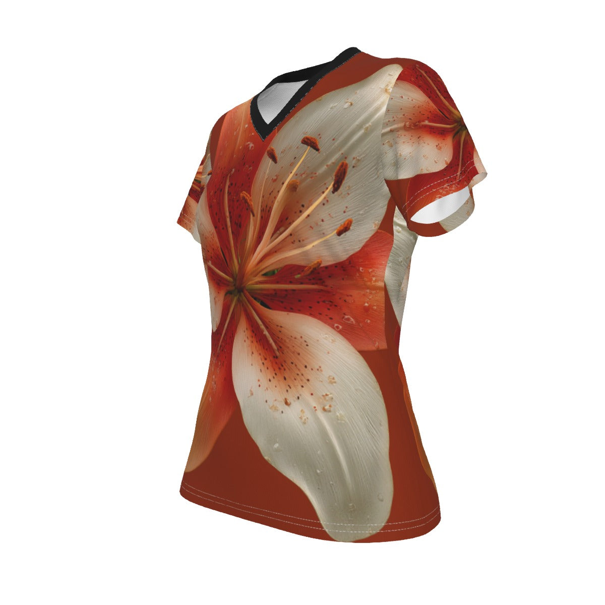 Women's Soft V-Neck Summer Jersey Top
