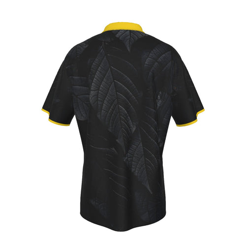 All-Over Print Men's Hawaiian Shirt With Button Closure |115GSM Cotton poplin