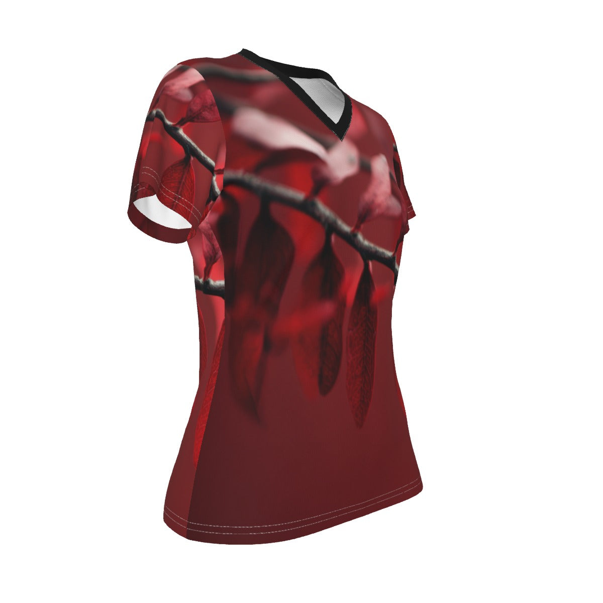 All-Over Print V-neck Women's T-shirt