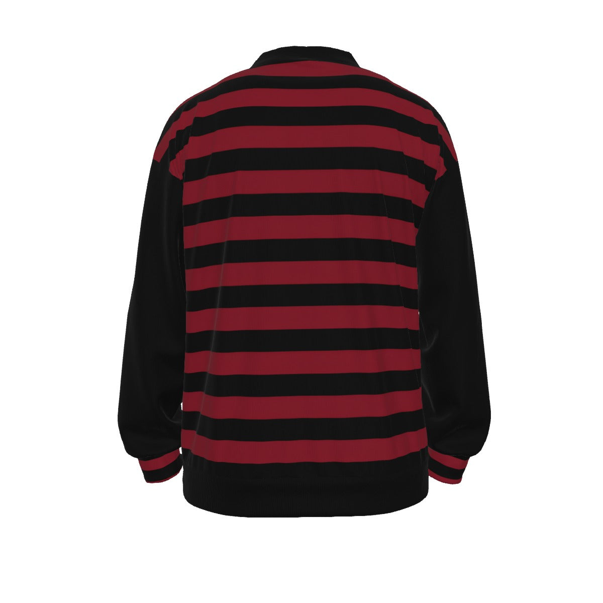 All-Over Print Unisex V-neck Knitted Fleece Cardigan With Button Closure  waldo